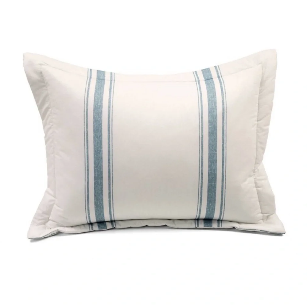 Lush Decor King Farmhouse comforter Set, Blue/White